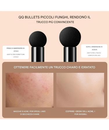 Mushroom Head Foundation Full Coverage Base Makeup Foundation BB Cream Makeup for Oil and Humidity Control Moisturizing Brightening Pigment Liquid - Buy Online on GoSupps.com