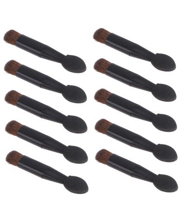 SKISUNO 10pcs Double Ended Eye Shadow Stick Eyeshadow Concealer Brush Professional Makeup Brush Miss Make up