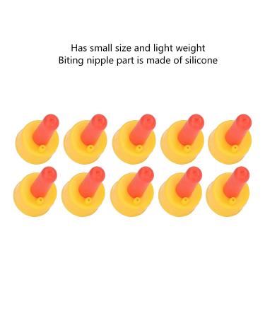 10 Pcs Soft Rubber Pritchard Nipples with Flutter Valves - Leakproof Small Animal Milk Drink Nipples for Goats, Lamb, Puppy, Foal - Screw on Bottle - Silicone Cow Calf Drinking Nipples - Buy Online on GoSupps.com