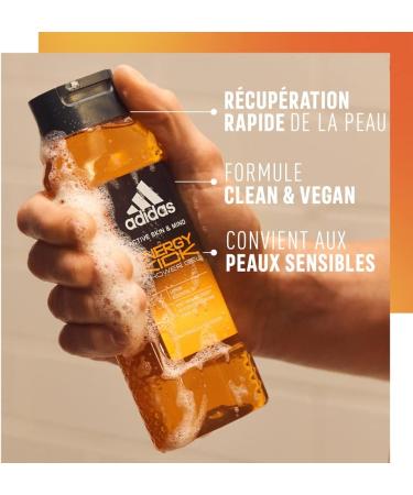 Coty ADIDAS ACTIVE SKIN & MIND ENERGY KICK SHOWER GEL FOR MEN 250ml 88oz - Buy Online on GoSupps.com