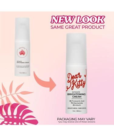 Dear Kitty Intimate Serum Evening Cream - Natural Dark Spot Corrector for Private & Sensitive Areas - Underarm Skin Improving Cream (1oz) - Buy Online on GoSupps.com