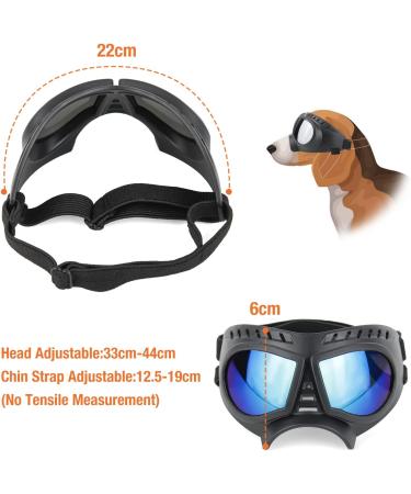 Petleso UV Sunglasses for Dogs - Fashionable Protective Glasses for Small/Medium Breeds | Easy to Wear Motorcycle Shades - Buy Online on GoSupps.com