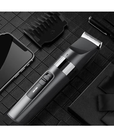 Rechargeable Electric Hair Clipper for Men - Premium Household Adult Hair Trimmer 21cm Carving Design - Buy Online on GoSupps.com