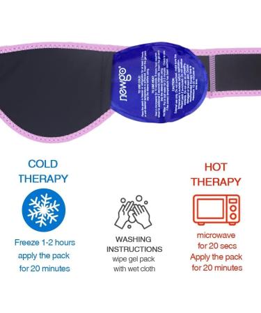 NEWGO Wisdom Tooth Cooling Compress - 4 Pack Cooling Pads for Post-Surgery Relief | Cold & Warm Compress for Wisdom Teeth Recovery (Purple) - Buy Online on GoSupps.com