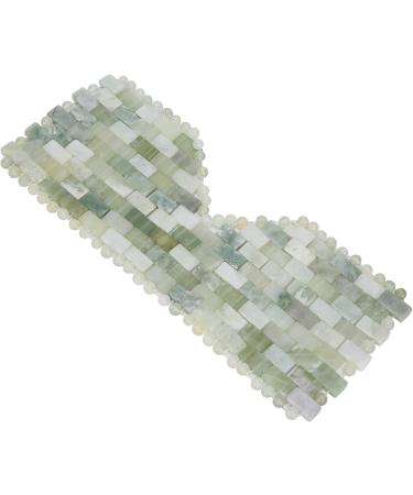 Verdant Touch Jadestone Eye Mask - Natural Facial Massage Device for Relaxation & Eye Care | Calms Tiredness & Reduces Stress - Buy Online on GoSupps.com