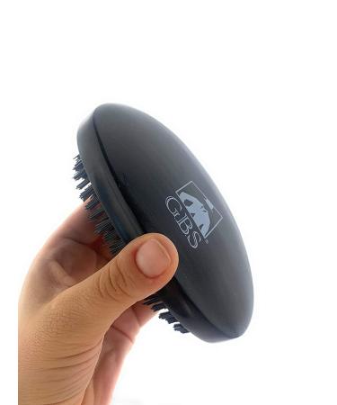 G.B.S Dual Hair Bristle Brush for Beard & Hair | Vegan Bristles Curved Design & Hi-Gloss Wood Handle - International Shipping Available - Buy Online on GoSupps.com