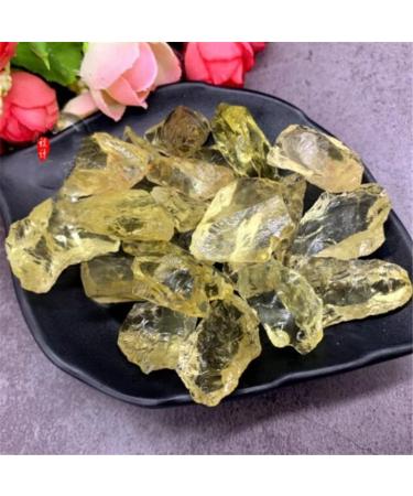 Crystal Rough Natural Citrine Crystal Rough Stone Yellow Crystal Stones Minerals Specimen Home Decoration - (Color: 40-50g Size: 3-5cm)