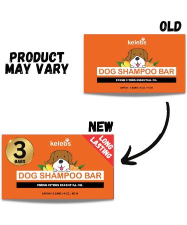 Kelebs Sensitive Dog Shampoo - Vegan Citrus Soap for Puppies | Lavender & Oatmeal | 3 Pack | Natural Dog Care - Buy Online on GoSupps.com