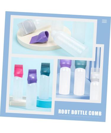 Flacon Applicateur Peigne Racines Pour Cheveux 6 Pi ces Plastique L ger Lavable Usage Maison Et Salon De Coiffure Couleurs Vert Fonc Et Violet Fonc  - Buy Online on GoSupps.com