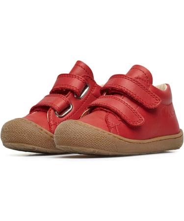 Naturino Cocoon VL Leather First-Steps Shoes - 4.5 UK Child - Pomegranate - Buy Online on GoSupps.com