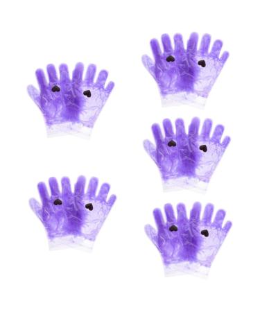 Healeved 5 Pairs Hand Wax Set Foot Wax Set Pebble Slippers Foot Wrapping Cover Mitts Covers Wax Warmer Cover Hand Foot Care Tools Nail Art Gel Paraffin Bags DIY Wax Cover Gloves Whitening