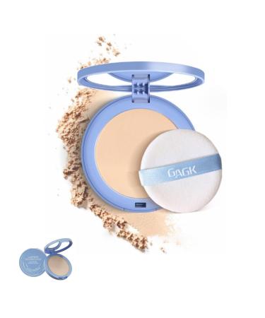 Matte Perfection Pressed Powder GAGK Matte Perfection Pressed Powder Gagk Lasting Waterproof Makeup Lightweight Facial Makeup for Soft Focus Finish (#1)