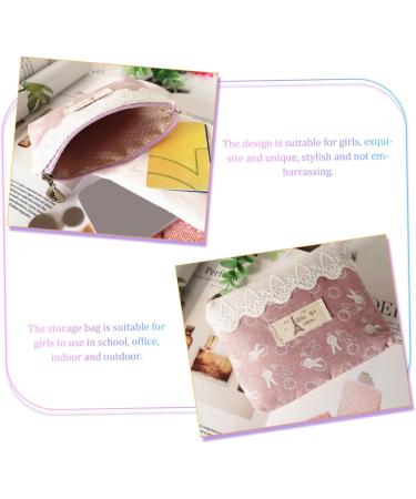 Teen Period Bags - 2pcs Storage & Pad Holder Pouches | Portable & Multi-functional Handbag for Daily Use - Buy Online on GoSupps.com