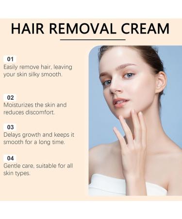 FLLUOUZH Facial Hair Removal Cream Upper Lip Hair Remover Cream Gentle & Effective Depilatory for Face Chin Soothing & Painless For All Skin Types Quick & Convenient Use 2 PCS - Buy Online on GoSupps.com