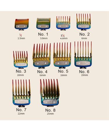 tibiu 10PCS Professional Hair Clipper Metal Clip Guides Limit Combs Guards for Clippers - Buy Online on GoSupps.com