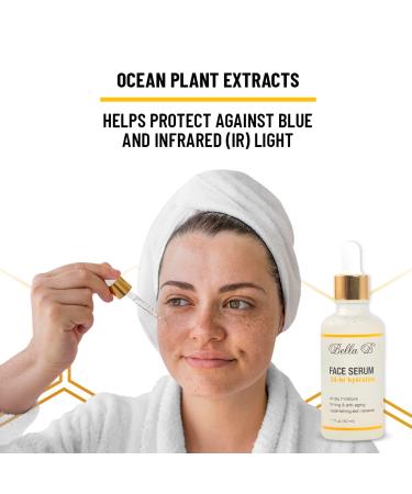 Bella B Face Serum 1.7 oz - Pregnancy Safe Natural Anti-Aging Serum for Radiant Skin - Healthy Beauty Glow - Buy Online on GoSupps.com
