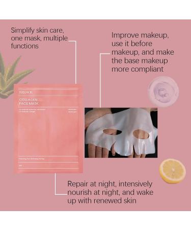 Collagen Mask - Bio Deep Collagen Face Mask - Collagen Face Mask - Anti Wrinkle Mask - Hydrating Face Masks - Face Masks Beauty for Firming Bri_ghtening Anti-Aging (6) - Buy Online on GoSupps.com