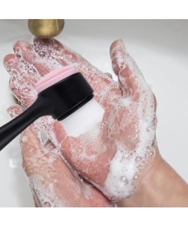 Face Scrubber Manual Face Brush Silicone Face Scrubber 2 in 1 Face Cleansing Brush for Deep Cleaning Exfoliating - Buy Online on GoSupps.com