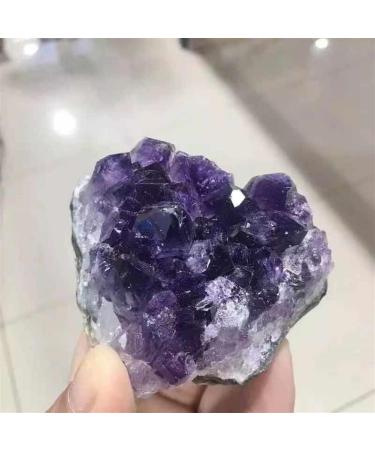 Natural Crystal Rough 1pc 60g-120g Small Size Bulk Natural Amethyst Crystal Cluster Geode Rough Stone Collection Display Specimen Ornament - Buy Online on GoSupps.com