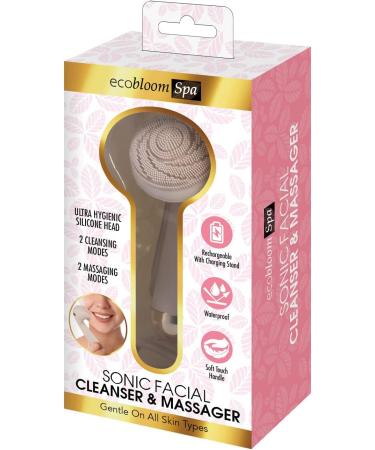 Silicone Facial Cleansing Brush - Sonic Face Cleanser and Massager for Exfoliating Skin Care - Rechargeable Brushes for Men & Women by FineLife Products - Buy Online on GoSupps.com