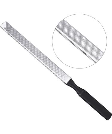 Quesuc 2 Pieces 4 Sides Stainless Steel Nail File Manicure Nail Tools 2 Size (Black) - Buy Online on GoSupps.com