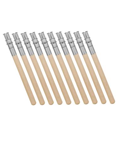 Beatifufu 10pcs Eyebrow Pencil Extender Pencil Extender for Artists Stainless Steel Extension Rod Lengthen