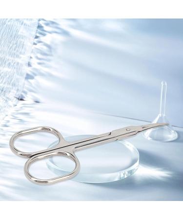 Eyebrow Scissors with Stainless Steel Curved Shape for Facial Hair and Eyelash Trimming Little Manicure Scissors - Buy Online on GoSupps.com