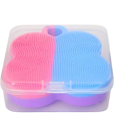 Facial Cleansing Brush Remove Dead Skin Facial Brush Silicone Face Brush Pink Purple - Buy Online on GoSupps.com