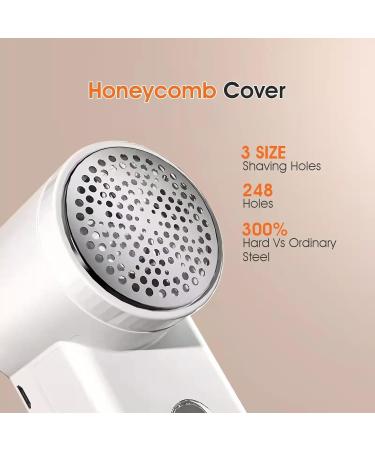 Electric Lint Remover - Fabric Shaver with Safety Lock for Sweaters Clothes & Furniture - White - Buy Online on GoSupps.com