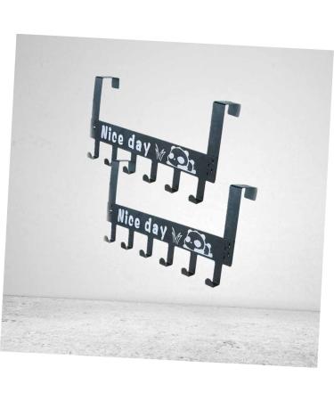 Cabilock Clothes Rack Over Door Clothes Hanger Rack Over Door Hanger hat Rack Over Door Rack Hook up Sticky Hook Door Back Coat Hanger medium Black - Buy Online on GoSupps.com