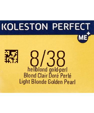 Wella Koleston Perfect ME+ 8/38 Light Blonde Gold Pearl - 60 ml (1 Pack) | International Shipping Available - Buy Online on GoSupps.com