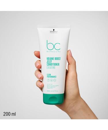 Schwarzkopf Professional Bonacure Volume Boost Jelly Conditioner For Fine Hair Vegan Care Complex With Keratin Thicker Hair Anti-static Lightweight Detangling 200 ml - Buy Online on GoSupps.com