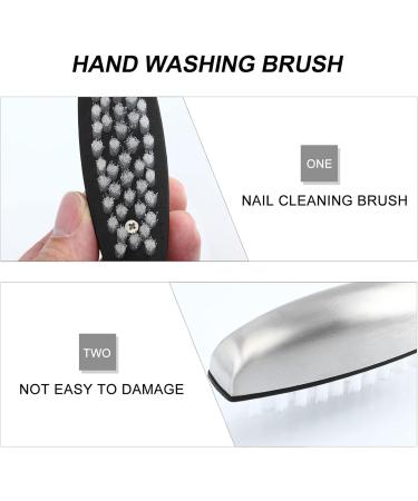 Beaupretty Art Toe and for Toes Wool Scrubbing Professional Pedicure Deep Manicure Silver Tool Nail Fingernail Cleaner Brush Steel Washing Finger Nylon Soap Cleaning Stainless Hand - Buy Online on GoSupps.com