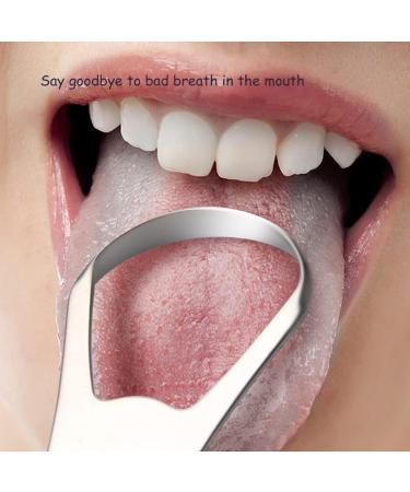 Premium 4-Pack Stainless Steel Tongue Scraper Set | Non-Slip Handle for Adults & Kids | Travel Case Included - International Shipping Available - Buy Online on GoSupps.com