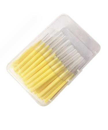 Ultrafine interdental brushes steel wire brush easy cleaning comfortable handle for cleaning of braces daily dental care durable steel wire Plastic