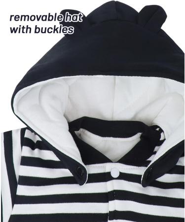 Vine Baby Thicken Snowsuit Romper for Newborn Boys/Girls | Fall/Winter Infant Jumpsuit Outfit | 12 Months - Buy Online on GoSupps.com
