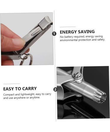 Ipetboom 1 Set Nose Hair Scissors & Lady Shaver | Painless Ear Nose Razors & Electric Nail Clipper - Stainless Steel Portable Trimmer - Buy Online on GoSupps.com