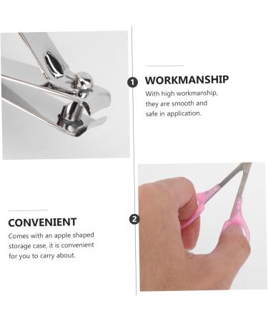 DOITOOL Fingernail Trimmer Tools Nail Kit Nail Trimming Kit Fingernail File Stainless Steel The Mirror Nail Kits Nail Clipper Kit 8 in 1 Nail File Manicure Pink Nail medium Pink - Buy Online on GoSupps.com