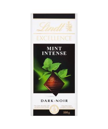Lindt Lindt Excellence Dark Chocolate - Intense Mint (100g) - Pack of 2