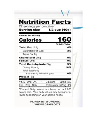 GF Harvest Organic Gluten Free Quick Oats - 32 Ounce Bag - Buy Online on GoSupps.com