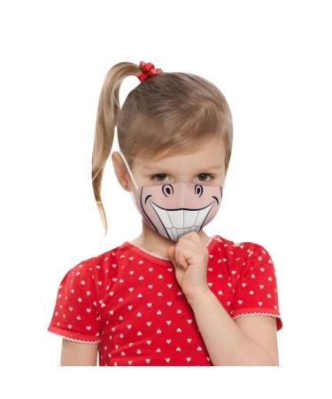 1/2/3pcs Children Funny Cartoon Cute Pattern Washable Reusable Adjustable Elastic Ear Loops Face_Mask