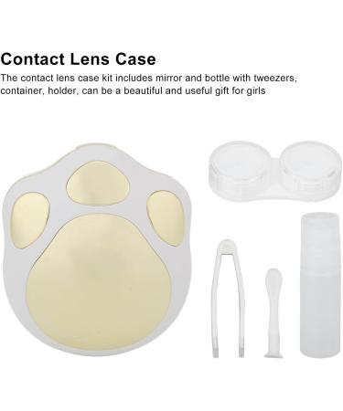Cartoon Style Contact Lens Container - Light Portable & Safe Travel Protection - Durable Plastic for Disposables (Gold) - Buy Online on GoSupps.com