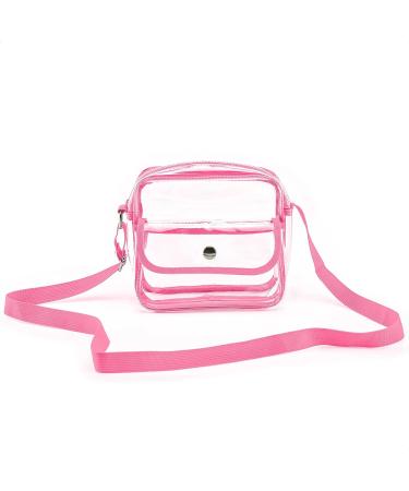 HULISEN Clear Stadium Approved Crossbody Bag - Pink Concert Purse for Women - Buy Online on GoSupps.com