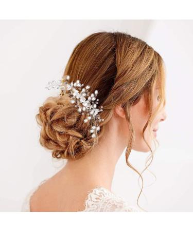ISLHJDD Flower Bride Wedding Hair Vine Pearl Hair Accessories Wedding Hair Accessory Decorative Wedding Hair Comb Hair Accessories for Brides Girls - Buy Online on GoSupps.com