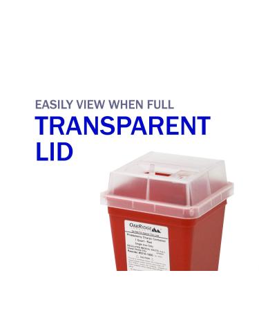 OakRidge 1 Quart Sharps Disposal Container (Pack of 3) - Home & Professional Approved - Buy Online on GoSupps.com