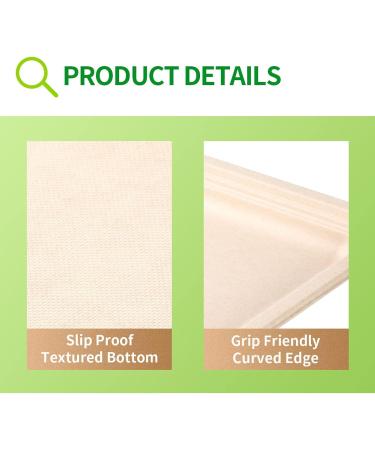 Bloomoon 50 Pack 14 Inch Heavy-Duty Disposable Food Trays - Compostable Paper Platter Plates for Crawfish, Lobster, Crab, BBQ - Extra Large Serving at Party - Buy Online on GoSupps.com