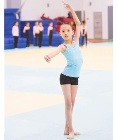 Girls' Sparkle Gymnastics Shorts - Ages 2-14 | Aosva Athletic Dancewear - Black - Buy Online on GoSupps.com