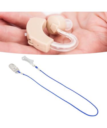Transparent Hearing Aid Lanyard & Sound Aid Protector Clip - Anti-Lost Rope for Sound Amplifiers | Secure Fastening with Blue HDO Leash - Buy Online on GoSupps.com