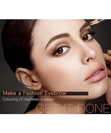 Mysense 12 PCS Dark Brown Eyebrow Pencil Set Waterproof Eyebrow Pen Long Lasting Eyeliner Professional Eye Makeup Brow Tint Pen(Dark Brown-12PC) - Buy Online on GoSupps.com