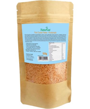 NaturGut Pink Crystal Flakes Crystal Salt Flakes Fleur de Sel 125g